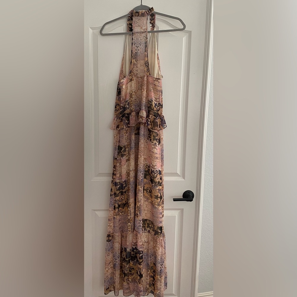 Floral Maxi Dress with Ruffle Detail